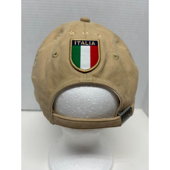 Puma Italia Khaki Football Hat One Size PVC Free - Picture 2 of 3